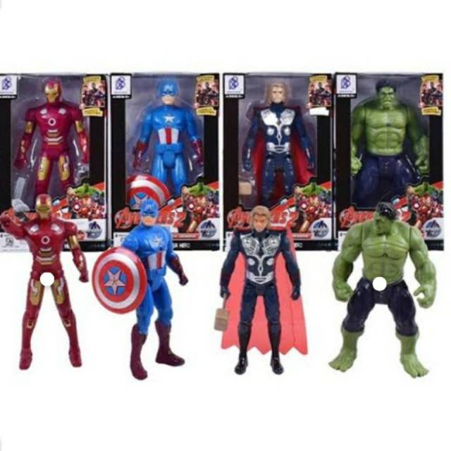 Robot Avengers Lampu Dada Mainan Anak Robot Robotan Super Hero