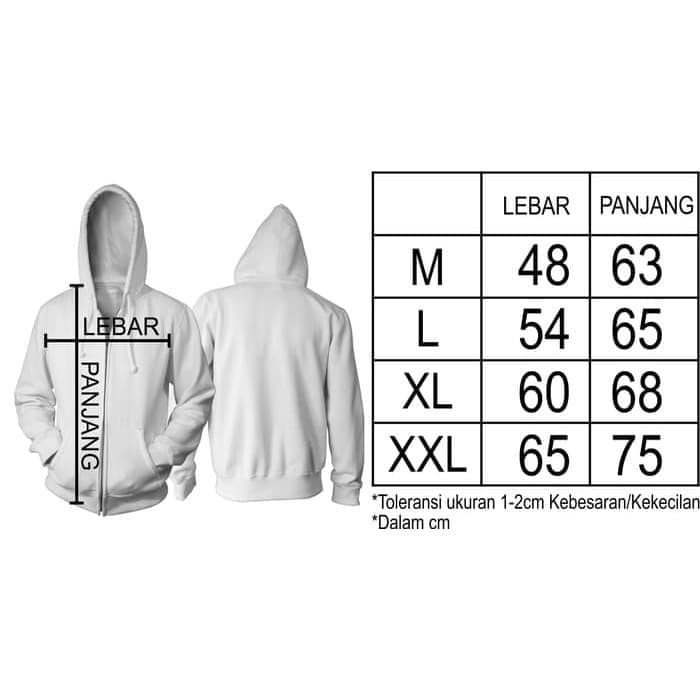 JAKET POLOS HOODIE ZIPPER HITAM RESLETING - Hitam L