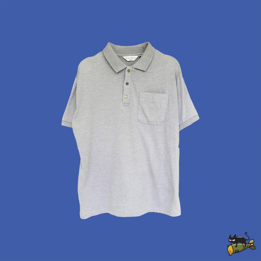 Yves Saint Laurent Monsieur with YSL Small Logo Box Polo Shirt