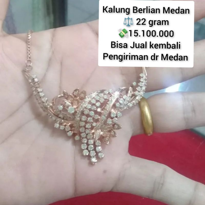 Kalung Berlian Medan Asli