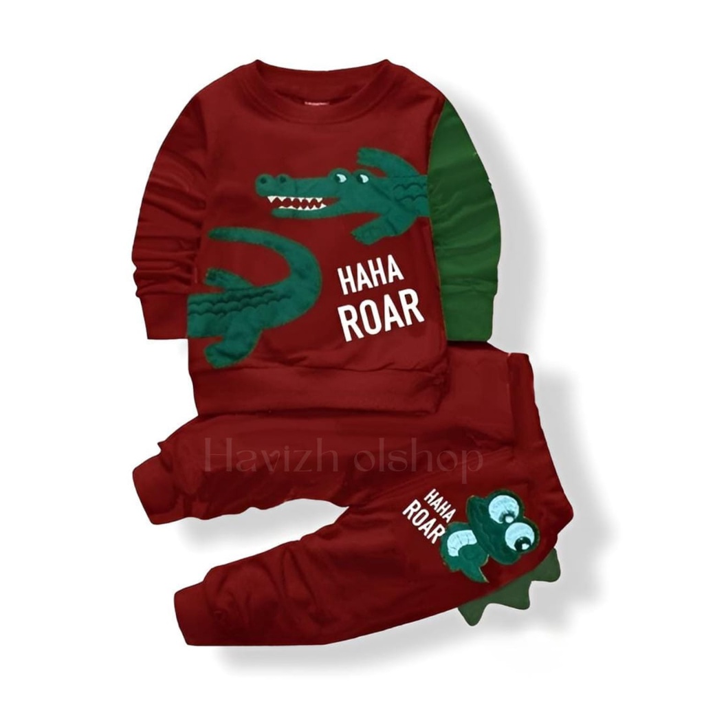 stelan anak motif crocodile 1-6thn / pakaian anak terbaru