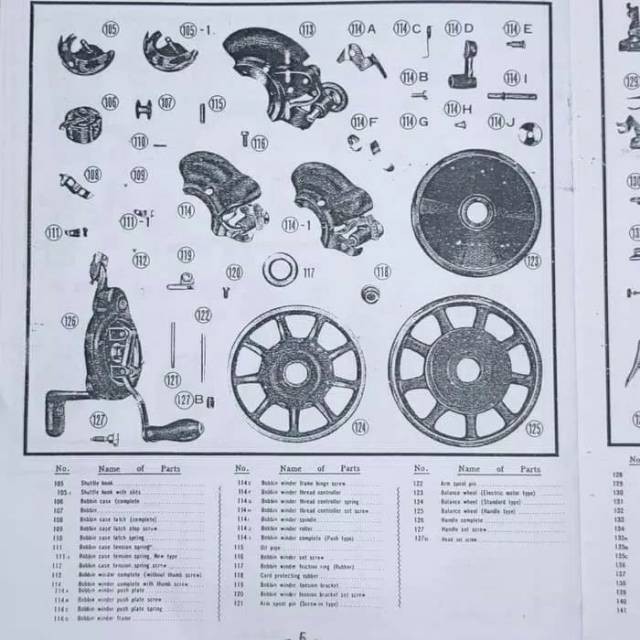 P/N 121 Tiang Benang Mesin Jahit Butterfly Polos