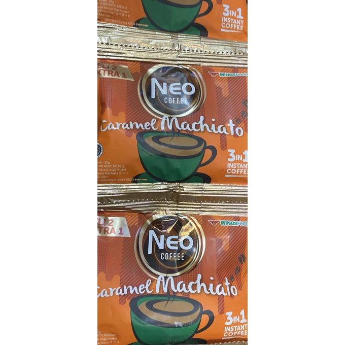 

NEO COFFEE CARAMEL MACHIATO 1 Renceng