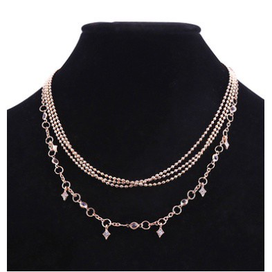 KALUNG WANITA ANTI KARAT TITANIUM CHOKER KOREA LIONTIN STAR DIAMOND SILVER NAMA HURUF MURAH KLG6