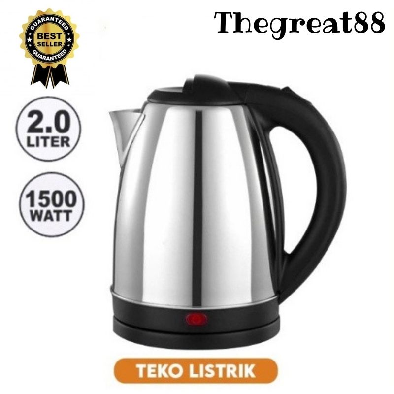 TERMURAH Teko Listrik Scarlett otomatis 2 liter / Electric heat Kettle 2L - Pemanas Air BISA COD