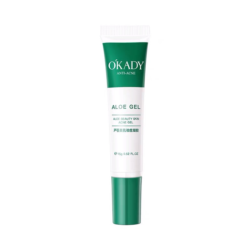 OKADY ALOE BEAUTY SKIN ACNE Gel Penghapusan Jerawat Bekas Luka Pemutih Kulit 15g Acne Scar Removal G