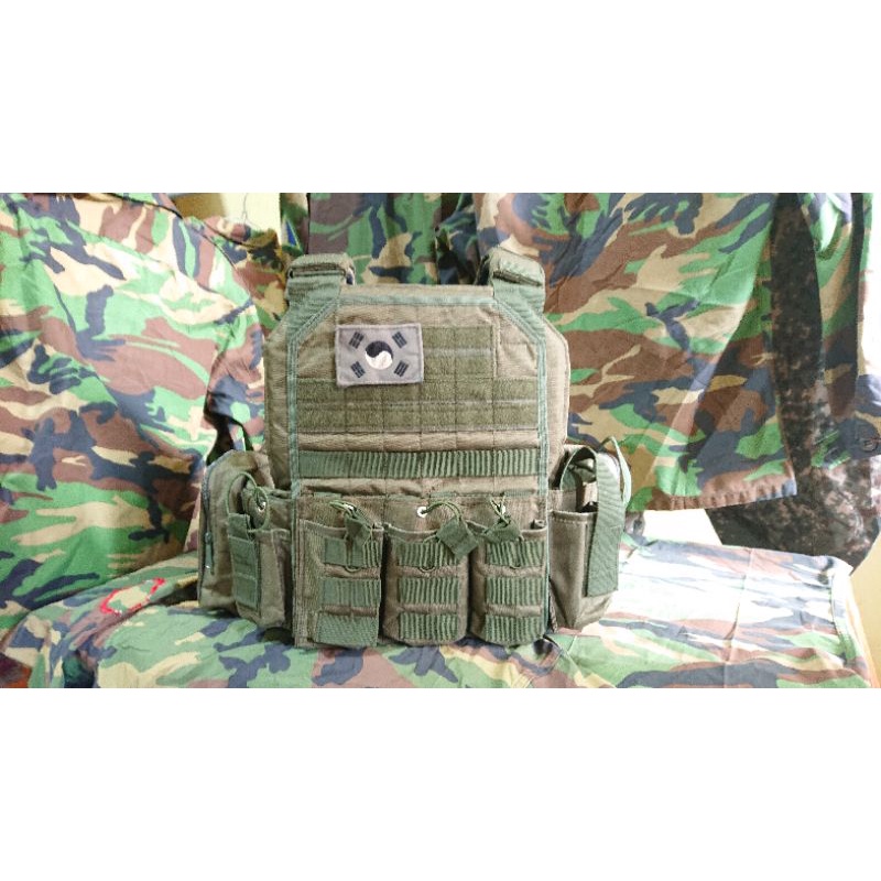 JPC VEST FULL LOADOUT LOKAL GREEN ARMY
