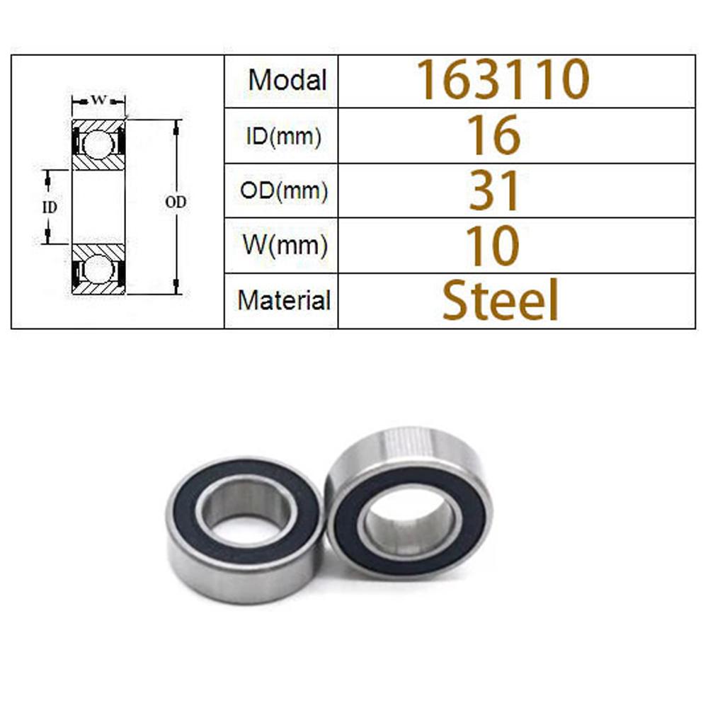 Agustinina Bantalan Sepeda Bagian Sepeda Bantalan Drum Bunga16 * 31 * 10mm Baja Chrome 163110-2RS