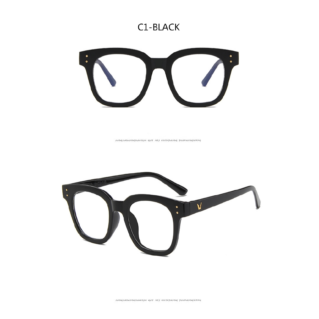 Fashion rice nail big frame ins retro trend all-match glasses