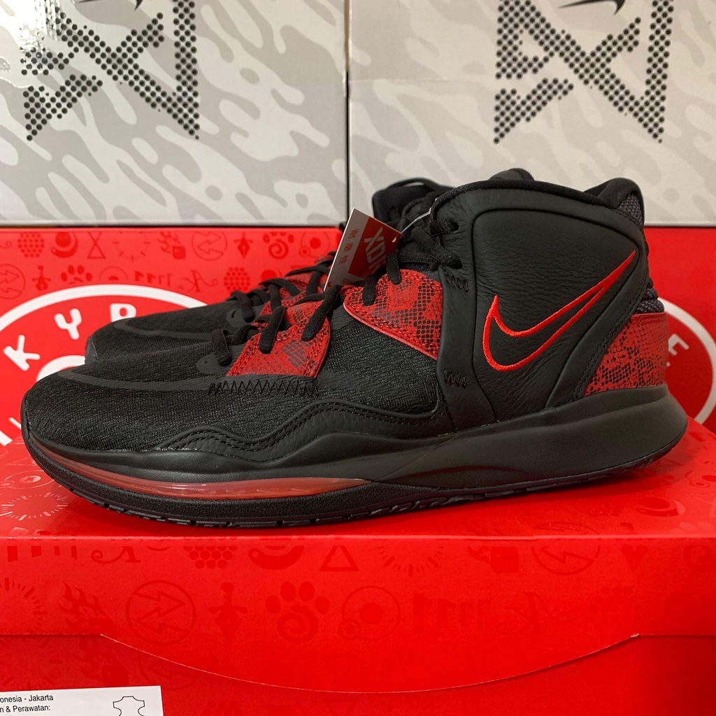 Sepatu Basket Nike Kyrie 8 Infinity EP 'Black Red' Original DC9134-004