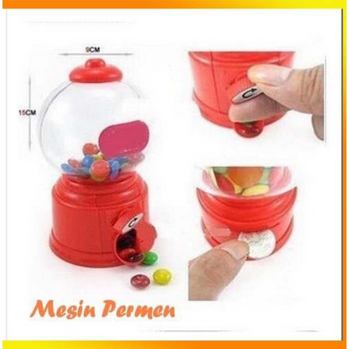 MS - Mini mesin candy machine mainan anak toples permen unik