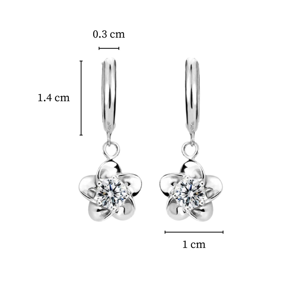 Flower Basic Earrings / Anting Titanium / Anting Wanita / Anting Anti Karat