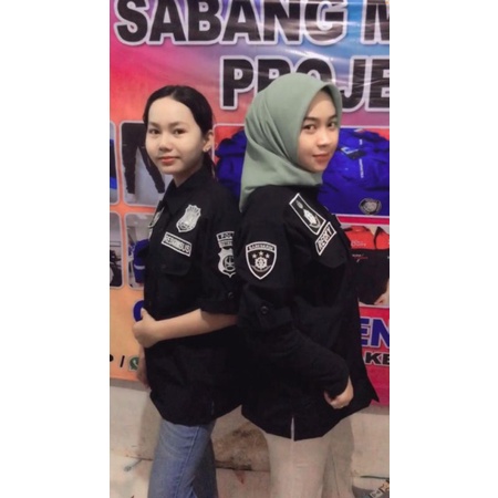 Kemeja Tactical Kepolisian  RESKRIM, RESMOB, dll, include Custom Bordir