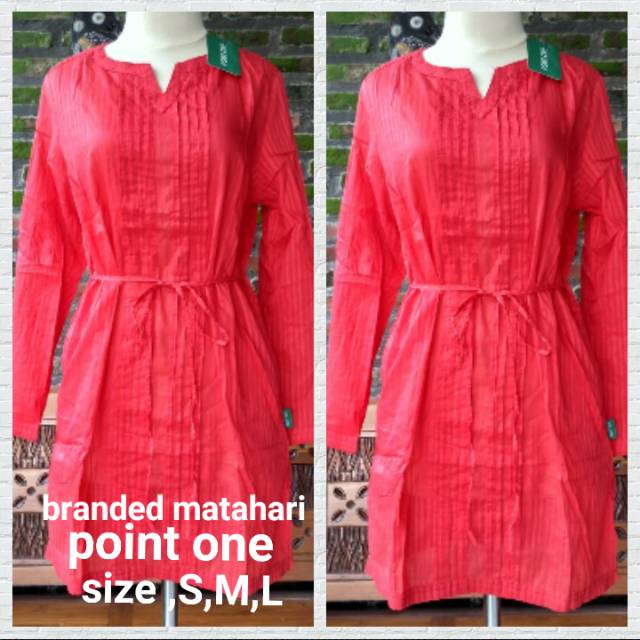 kemeja semi tunik point one branded ori matahari mall..READY SIZE L