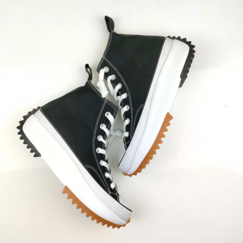 RUN STAR HIKE LUGGED BLACK WHITE