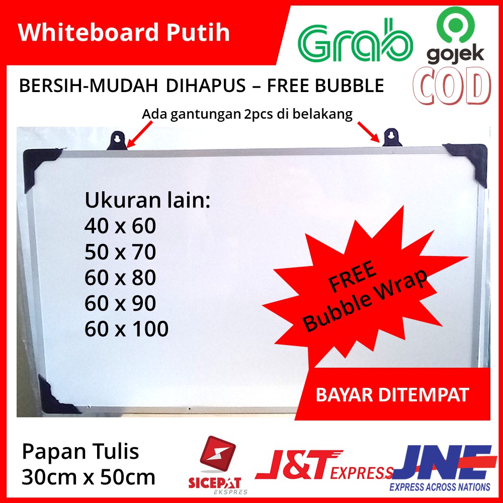 

COD Whiteboard Papan Tulis Anak Kecil Harga Murah 30x50