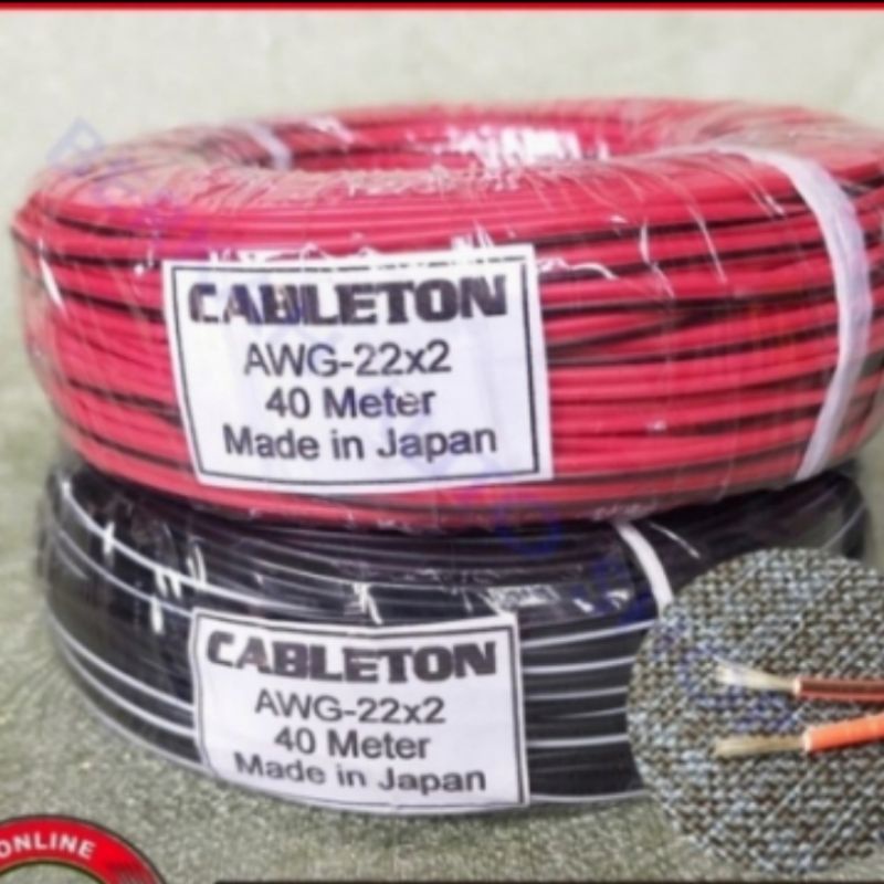 kabel awg 22x2 40meter Made in japan