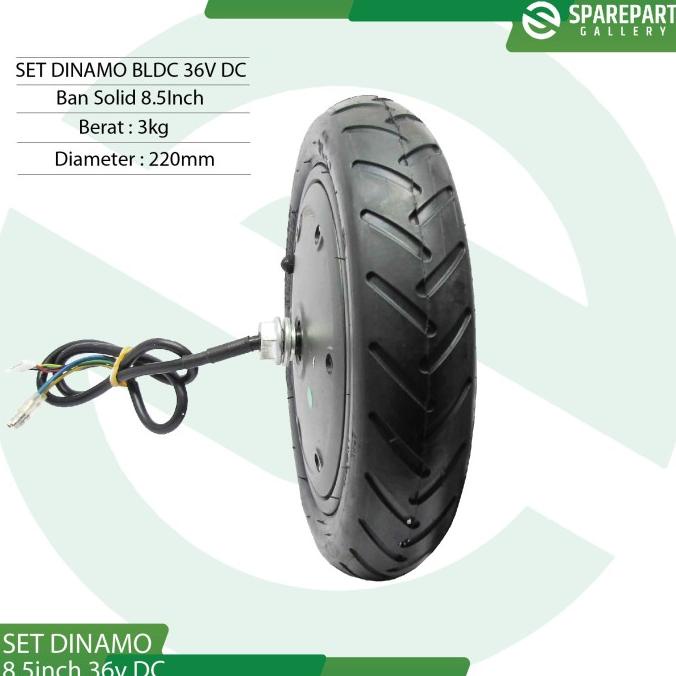 Dinamo Bldc 8.5Inch 36V Dc With Tire Skuter Listrik Otoped Motor Bldc
