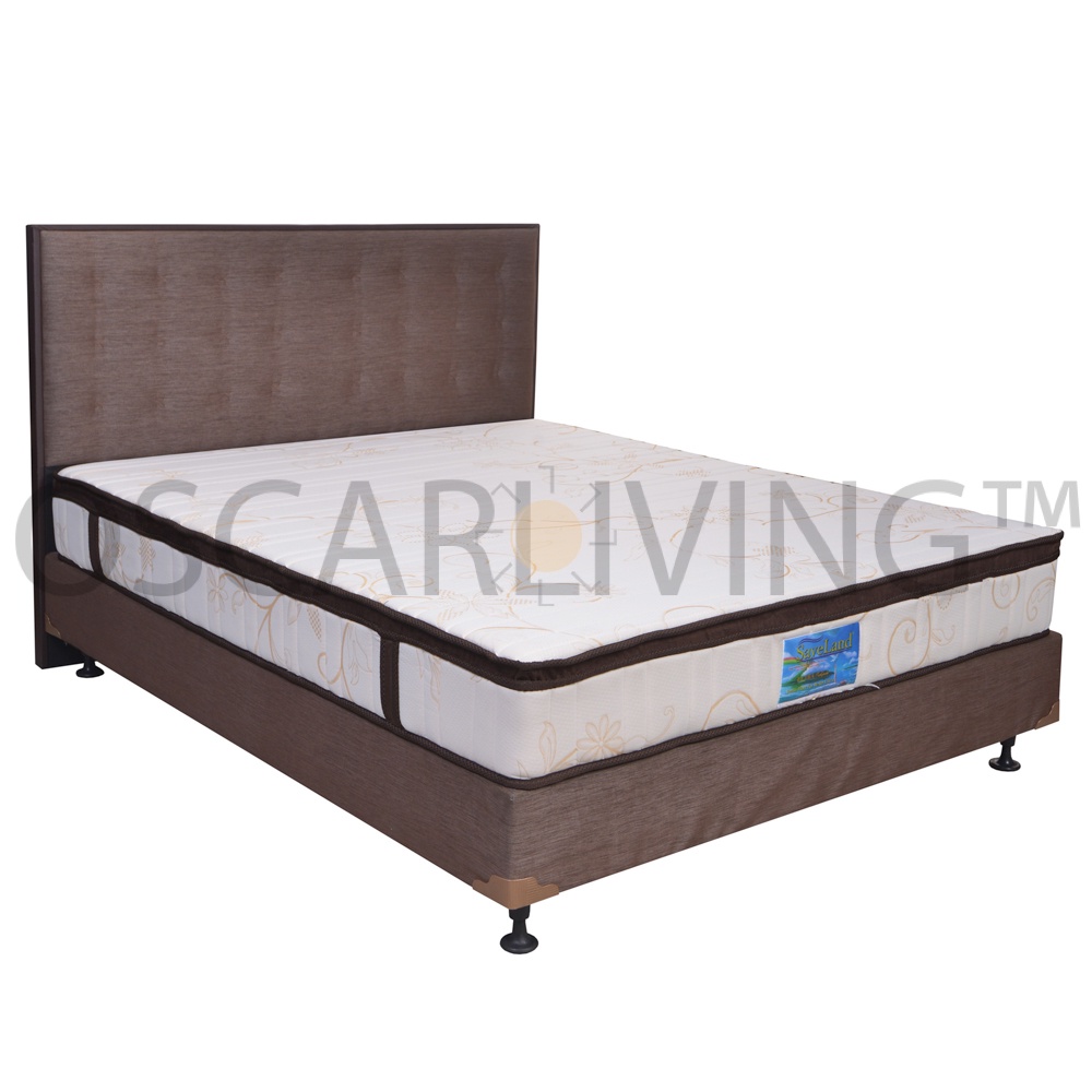 Saveland Ultra Super Rebounded Pillowtop Kasur Busa Tebal 25 Cm Set HB NYC [Kasur Busa Fullset /Khus