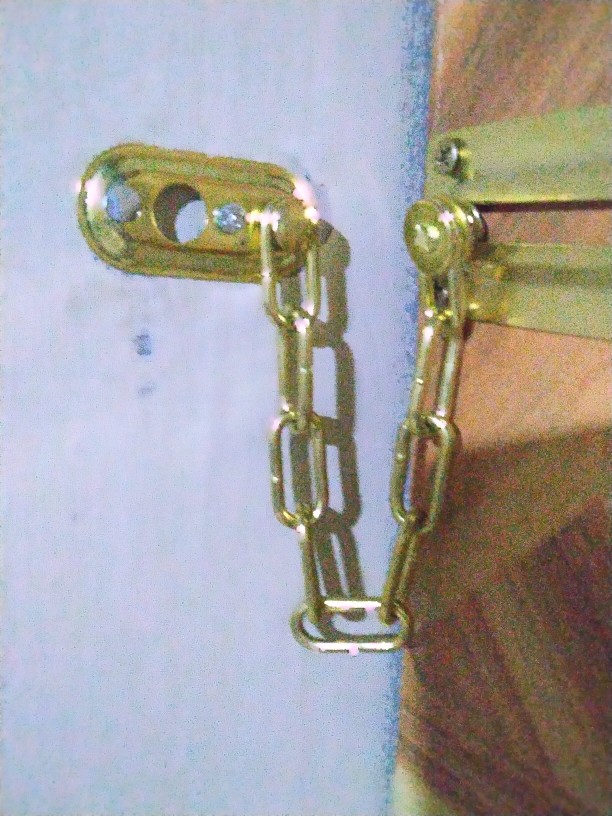 Rantai Kunci Pintu Geser Bahan Logam Tahan Lama Anti Pencurian Untuk Keamanan