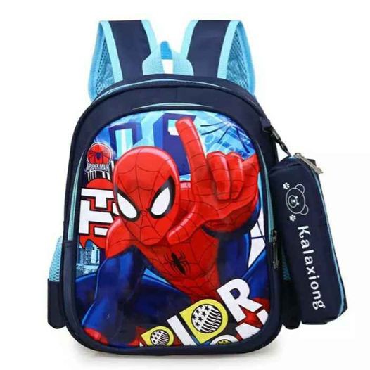 BISA BAYAR DI TEMPAT [COD] Tas Anak Karakter Spidermen 2in1/ Tas Anak Laki Laki/Tas Ransel Sekolah Anak Laki laki