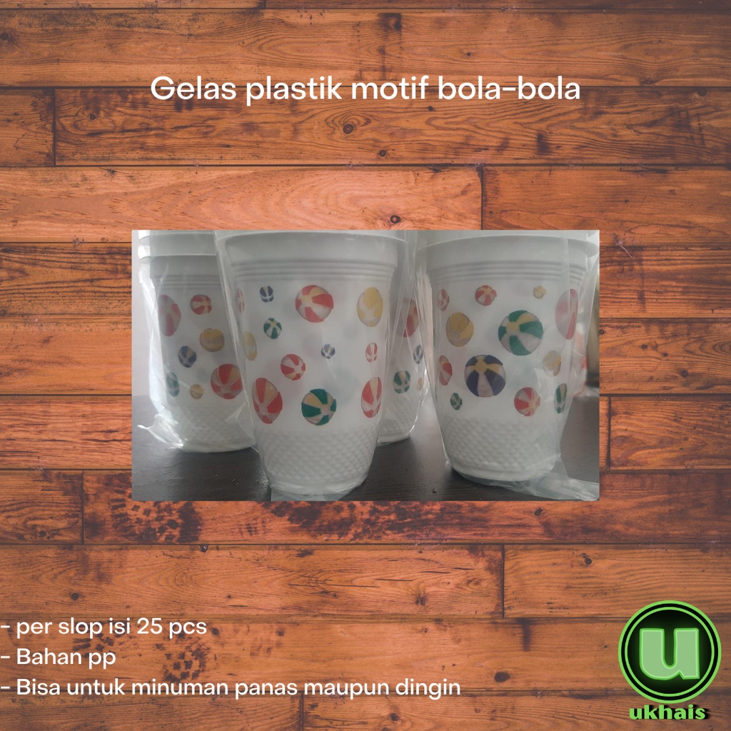 Jual Gelas Cup Plastik Polkadot Motif Bola Merk Gosyen 25 Pcs Shopee Indonesia 1736