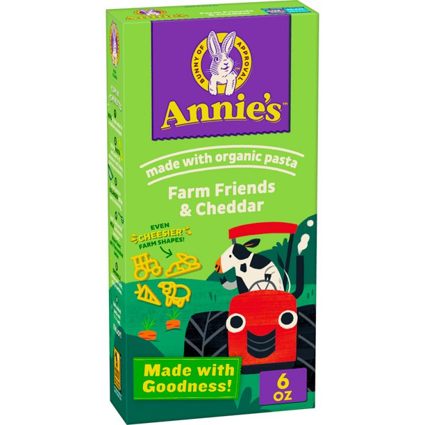 

Annie's ORGANIC Farm Friends & Cheddar Instant Mac n Cheese Cheesy Snack Food Macaroni & Cheese Meal Elbow Pasta Mie Saus Keju Cheddar Yummy