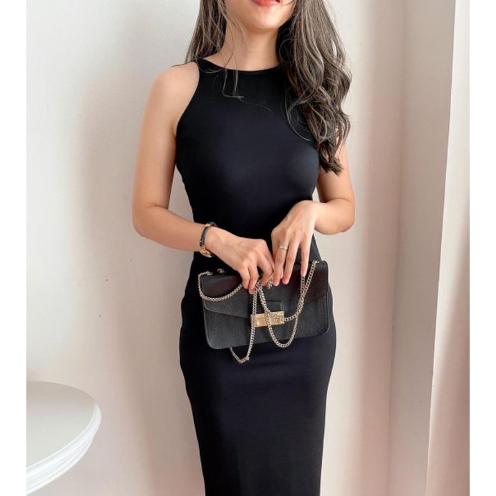 8-707 DRESS DYANA | DRESS WANITA | DRESS BODYCON | DRESS HITAM | DRESS PESTA | PARTY DRESS