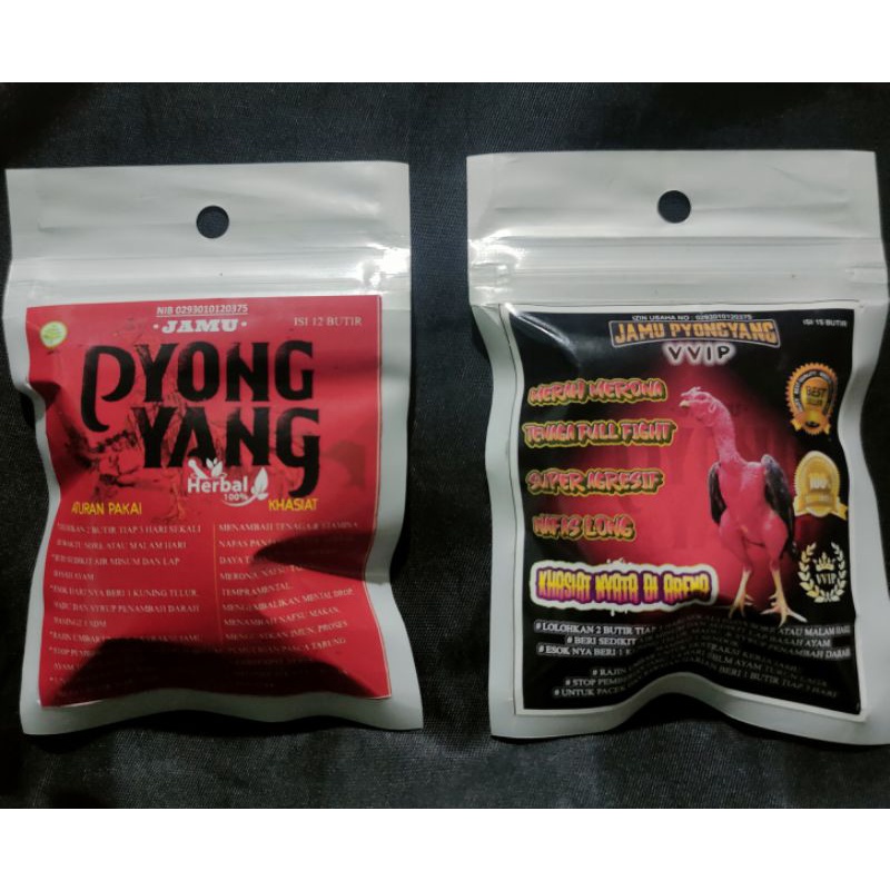 jamu pyongyang sachet mix hitam (vvip) putih