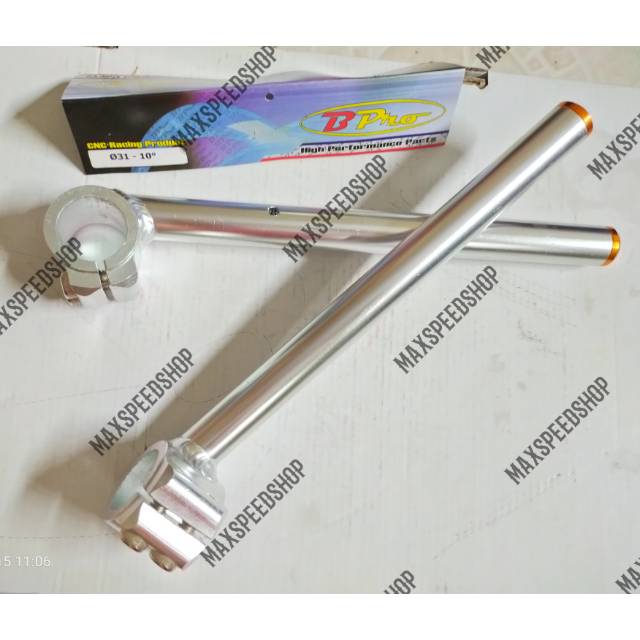 TERMURAH STANG JEPIT TZ31 HONDA CBR150 /CBR 150R ORIGINAL BPRO SILVER  Duralium