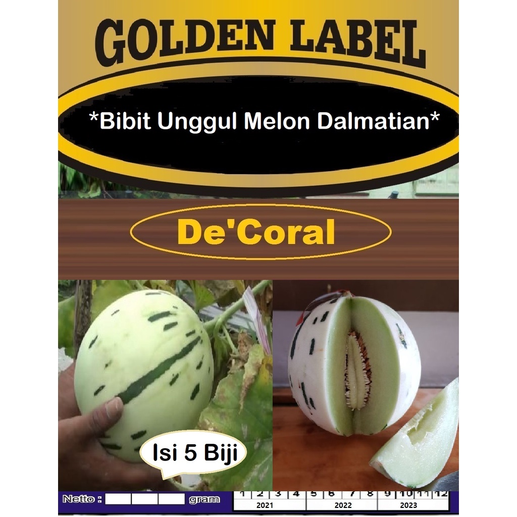 Bibit Unggul Melon Dalmatian | Benih Melon Dalmatian