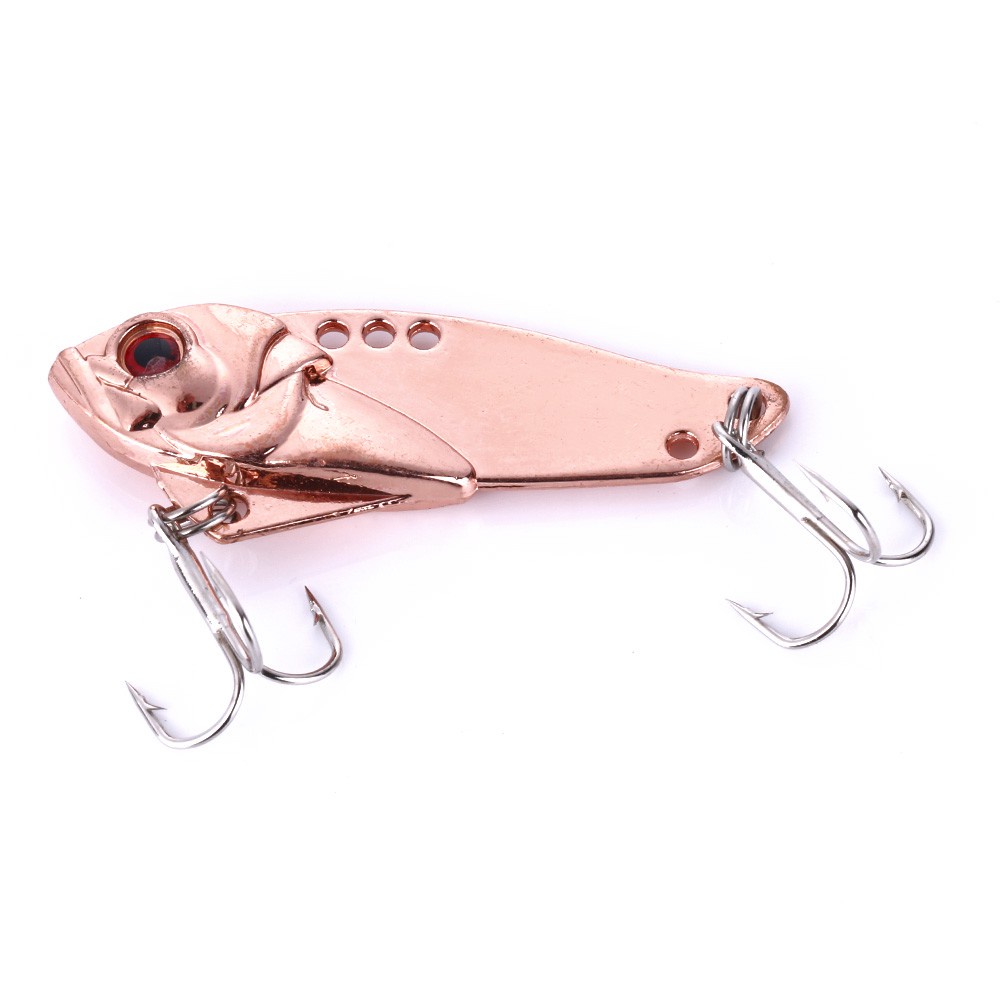 HENGJIA 4pcs/Lot Metal Spoon Fishing Lures Blade Metal VIB 5cm 10.8g Spoon Hard Vibrating Lure bait Tackle