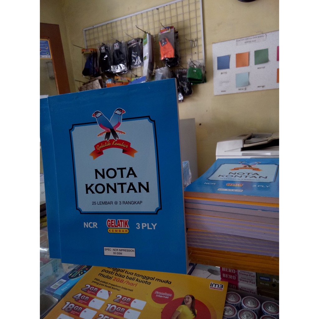 

Buku Nota NCR Kontan GELATIK KEMBAR 3 PLY/2PLY/1PLY