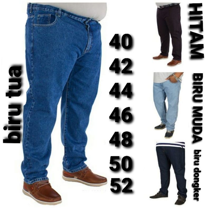 CELANA JEANS JUMBO PRIA BIG SIZE