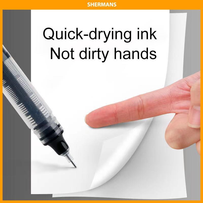 

[COD]Pulpen Tinta Gel 0.5mm Ujung Lurus Untuk Pelajar / Kantor sherman