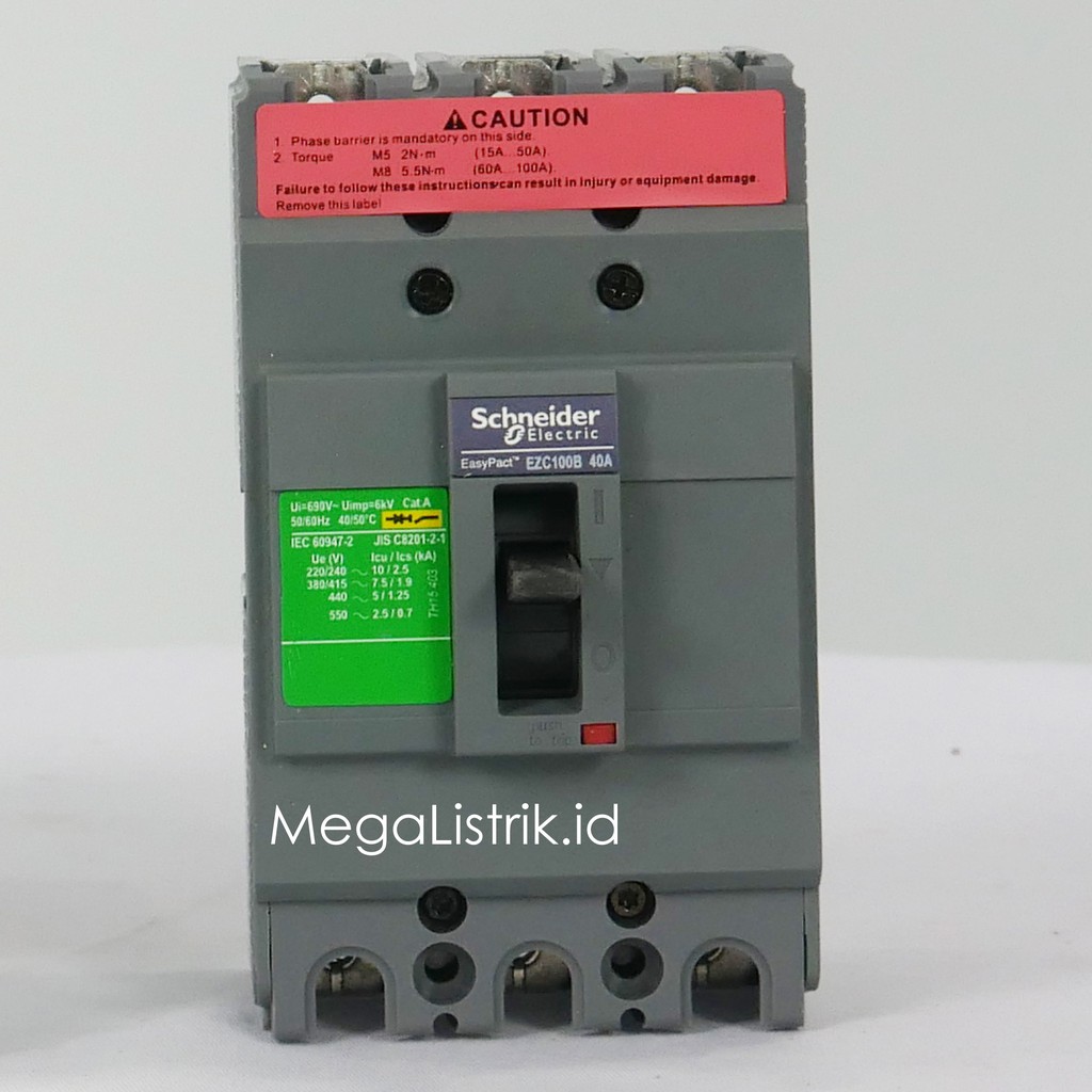 SCHNEIDER MCCB / NFB / EZC EASYPACT BREAKER 3P 40A EZC100B3040 | Shopee ...