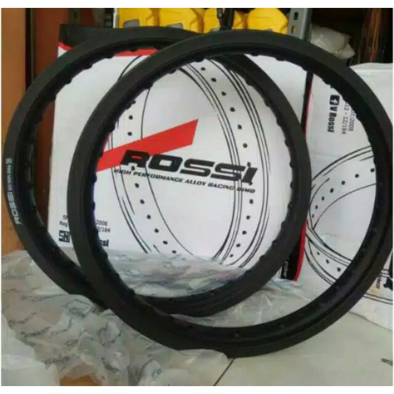 velg pelek jari jari ring 18 rossi hitam