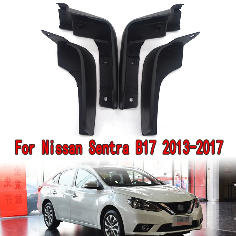 1 Set Mud Flap Pelindung Splash Untuk Fender Mobil Nissan Sentra Sylphy B17 Pulsar 2013-2017