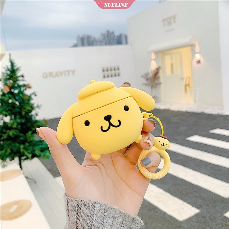 Soft Case Silikon Earphone Bluetooth Motif Sanrio Cullomi Pom Purin Untuk AirPods 1 2 3 pro