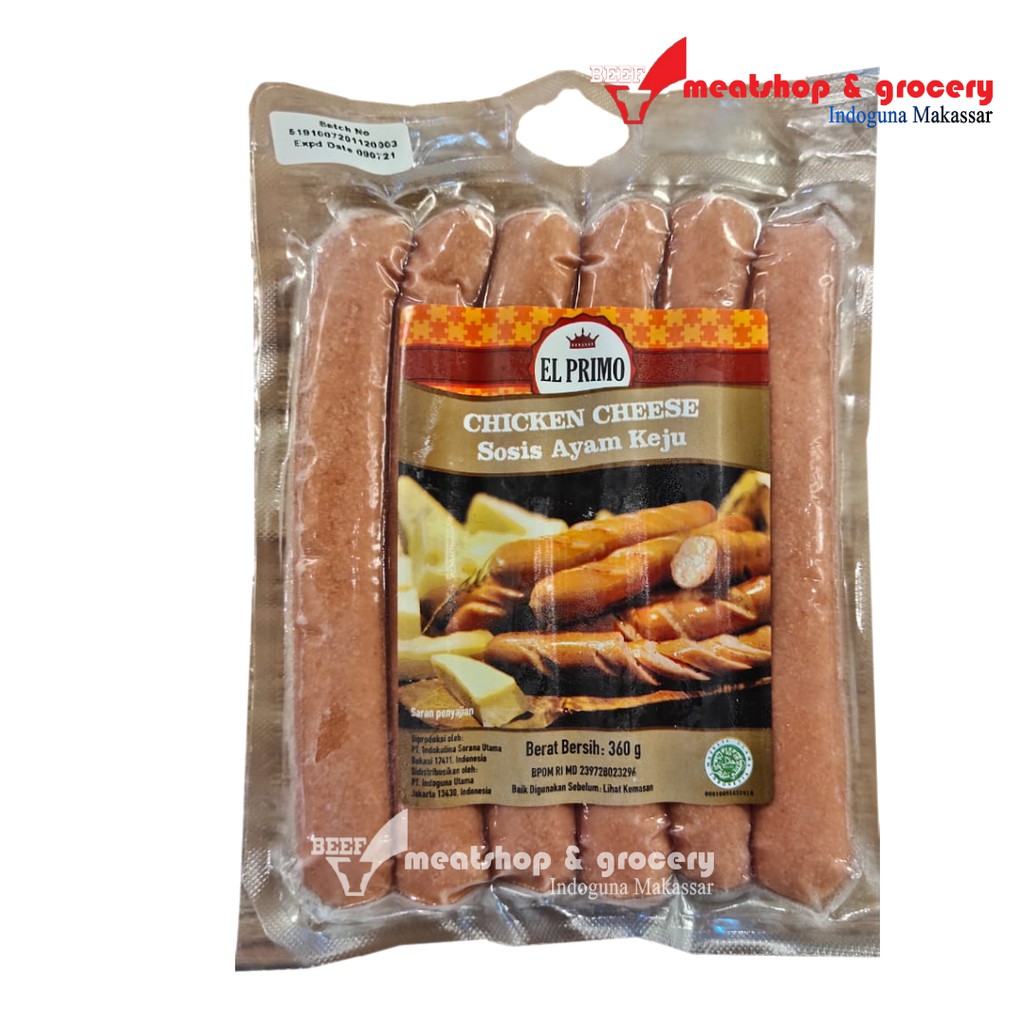 

EL PRIMO Chicken Cheese Sosis Ayam Keju [360 g]