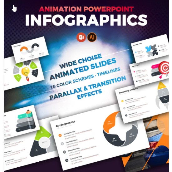 

NS Clean Best Animated Infographics Powerpoint Template