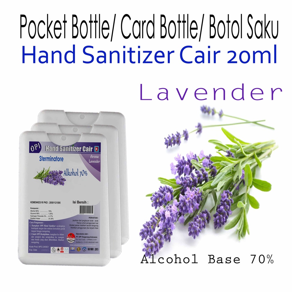 hand sanitizer 20ml dalam kemasan boto saku(card bottle)varian wangi segar