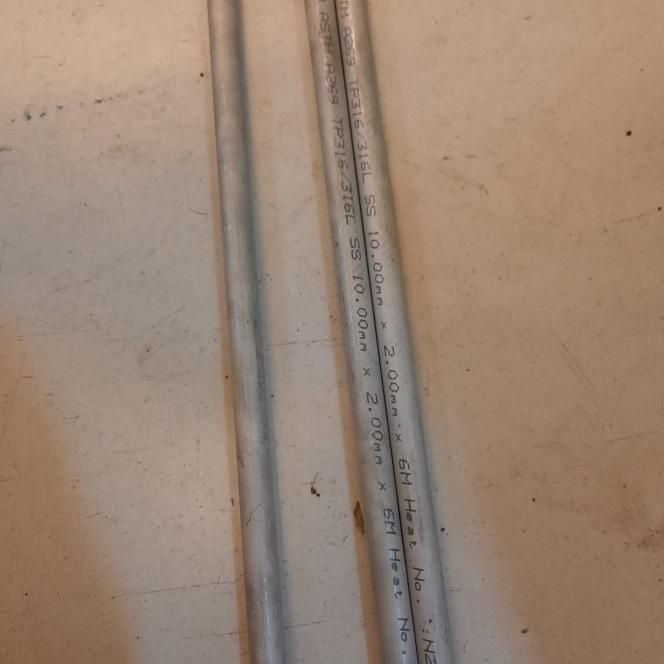 Pipa Tube Stainless Od 10Mm X Id 6Mm / Pipa Tubing Stainless