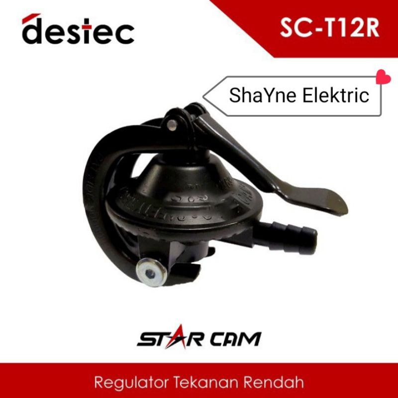 Regulator Gas Star Cam SC-T12R Non Meter BLACK SNI