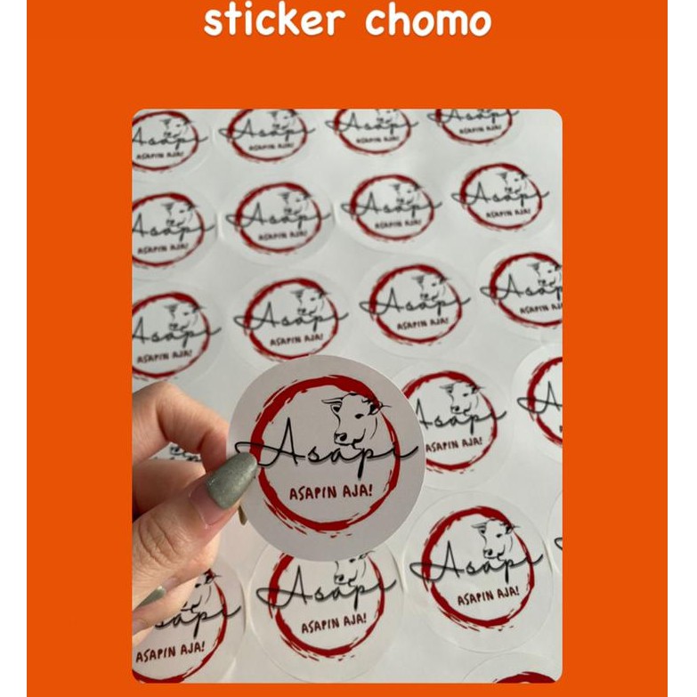 

sticker cromo custom + cutting Harga 15k dapat selembar A3+