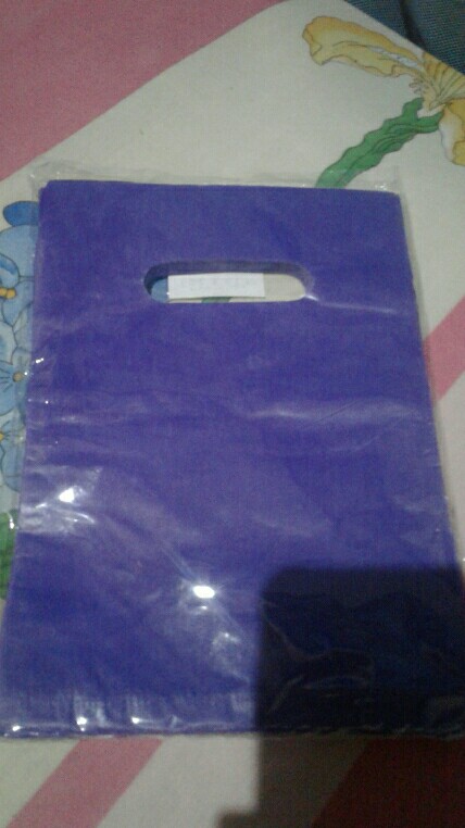 @100 Pcs Soft Handle Ovale Kantong Plastik Hd Polos Pond Oval Shoping Bag 15x22