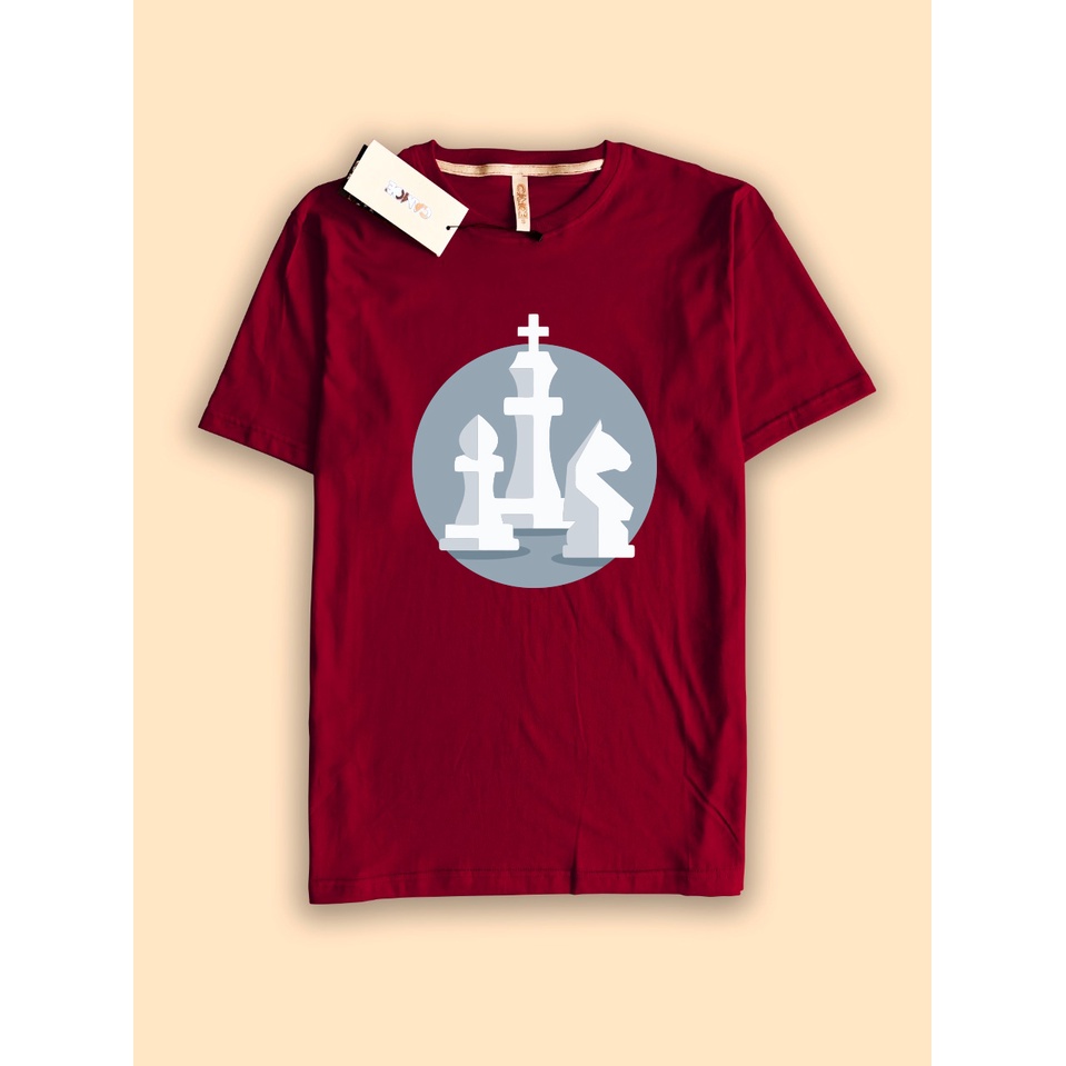 Kaos Tshirt Bidak Catur Chess Logo