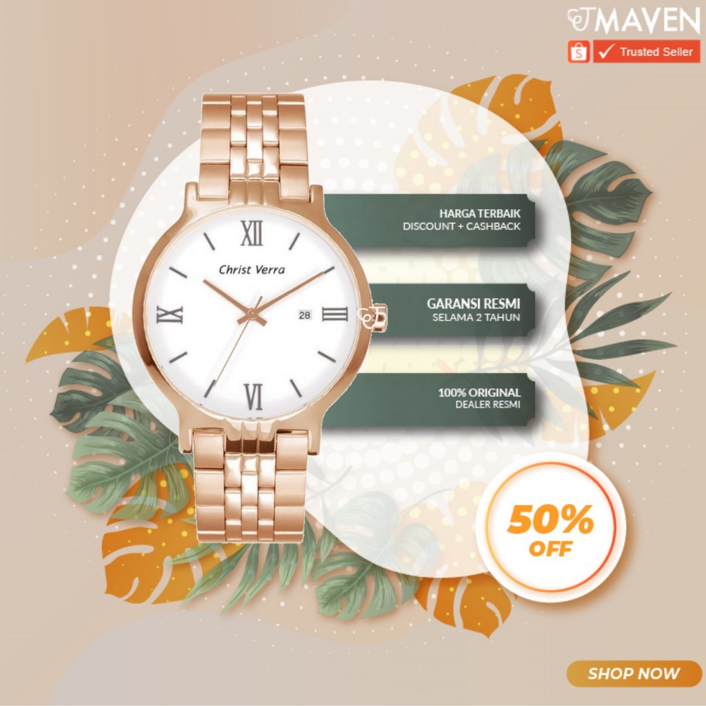 Jam Tangan Christ Verra CV 71106 G-15 SLV