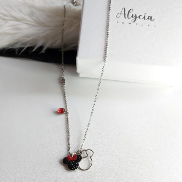 Kalung Anak Mickey Disney Alycia Jewelry Original + Box