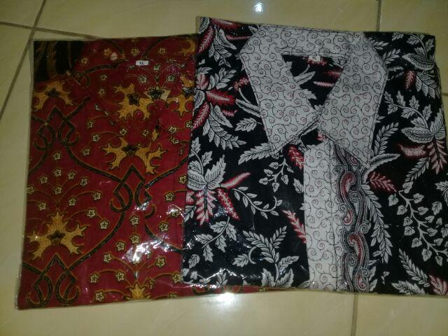 Diskon Kemeja Batik Kenongo Padi8 Pekalongan M L Xl Batik Pria Murah Modern Grosir